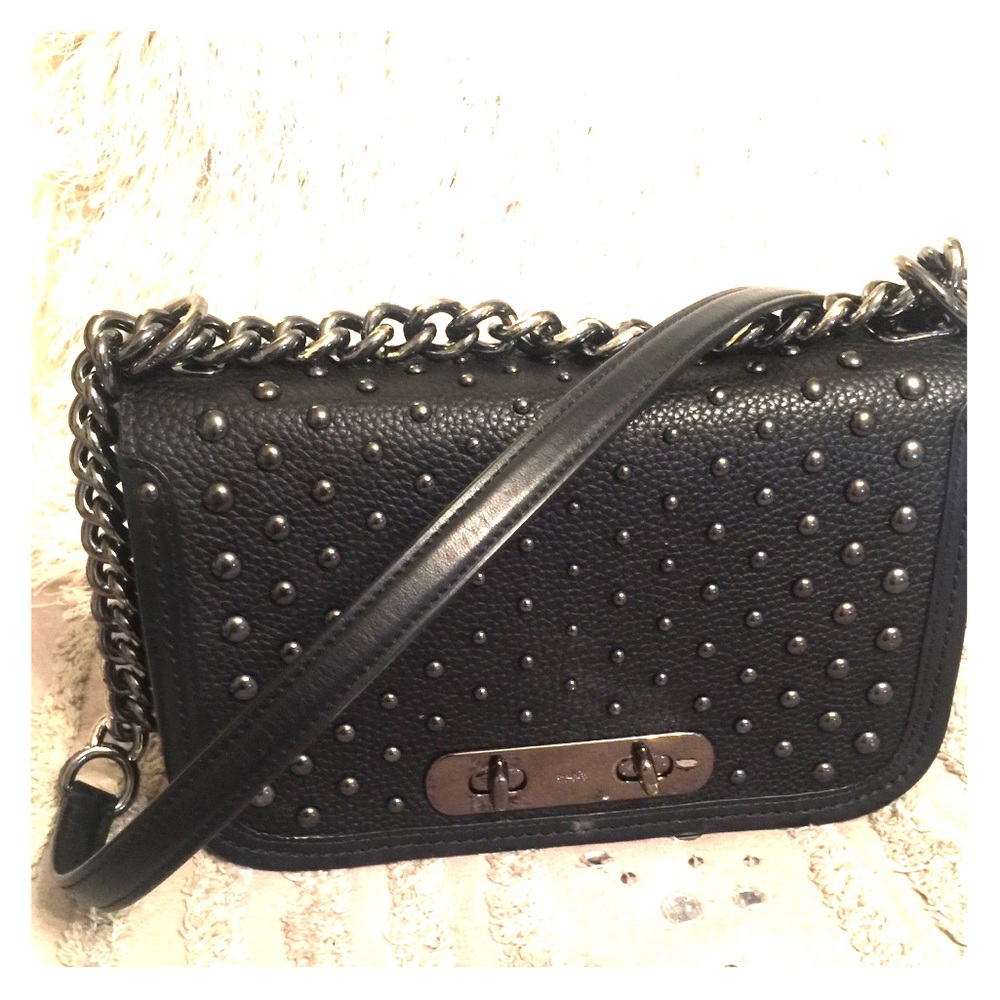 Coach Swagger Studded Crossbody EUC!